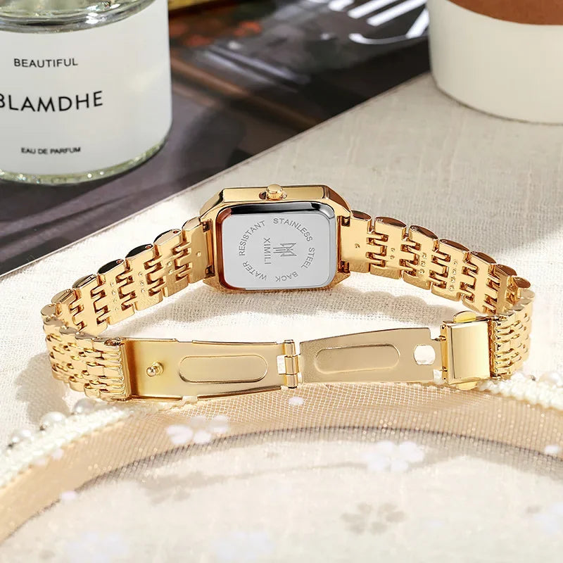 2025 Hot Brand Stainless Steel Strap Watch Women Luxury Gift Quartz