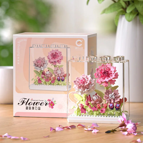 Creative building blocks Dream Flower Box Everlasting Flower Series
