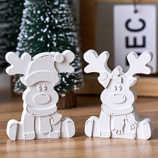 3D Reindeer Silicone Mold DIY Handmade Creative Christmas Ornament