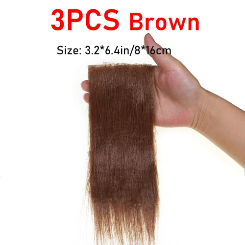 3PCS Fly Tying Artificial Synthetic Fluffy Fiber Long Hairy Craft Fur