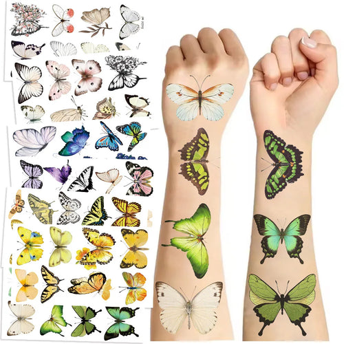 10 Sheets Dinosaurs Tattoo Sticker Temporary Fake Tattoo Arm Hands