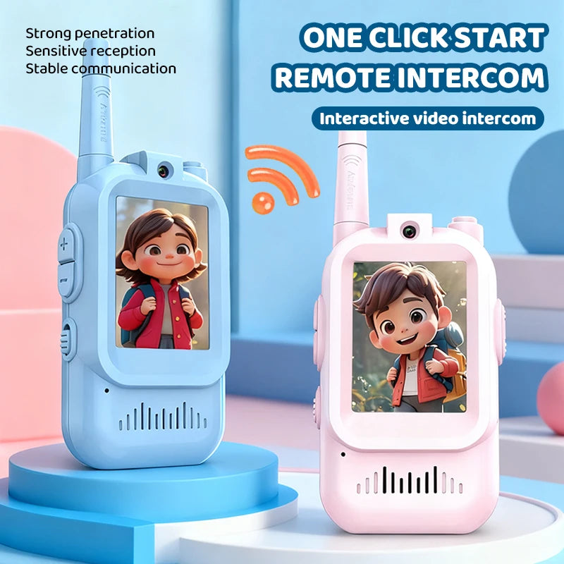 JCMO Video Walkie Talkies for Kids 2 Pack Funny Voice Change