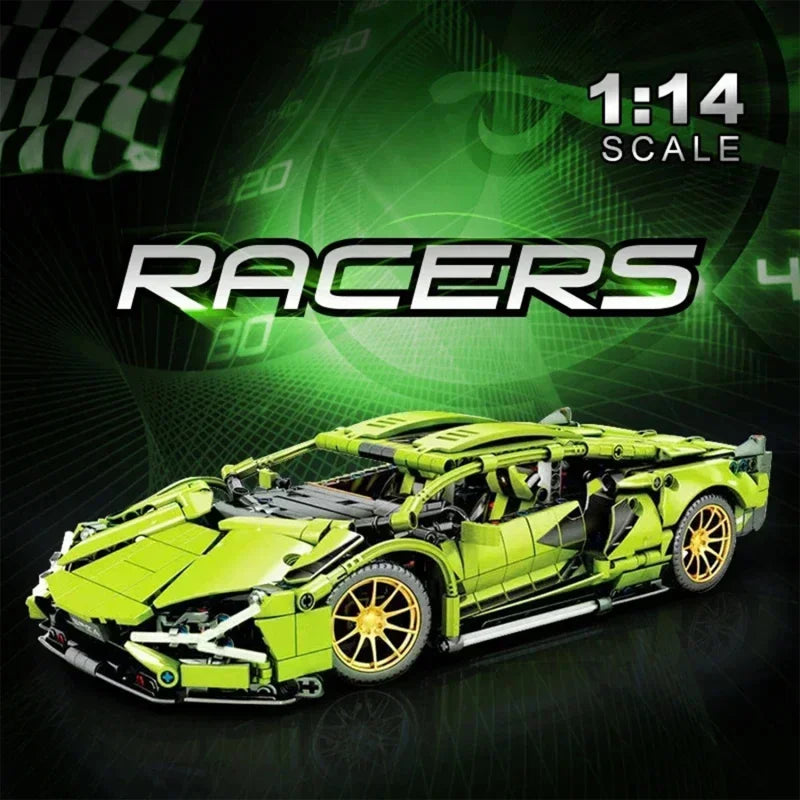 City Technical Famous Racing Sport Car Model Building Blocks