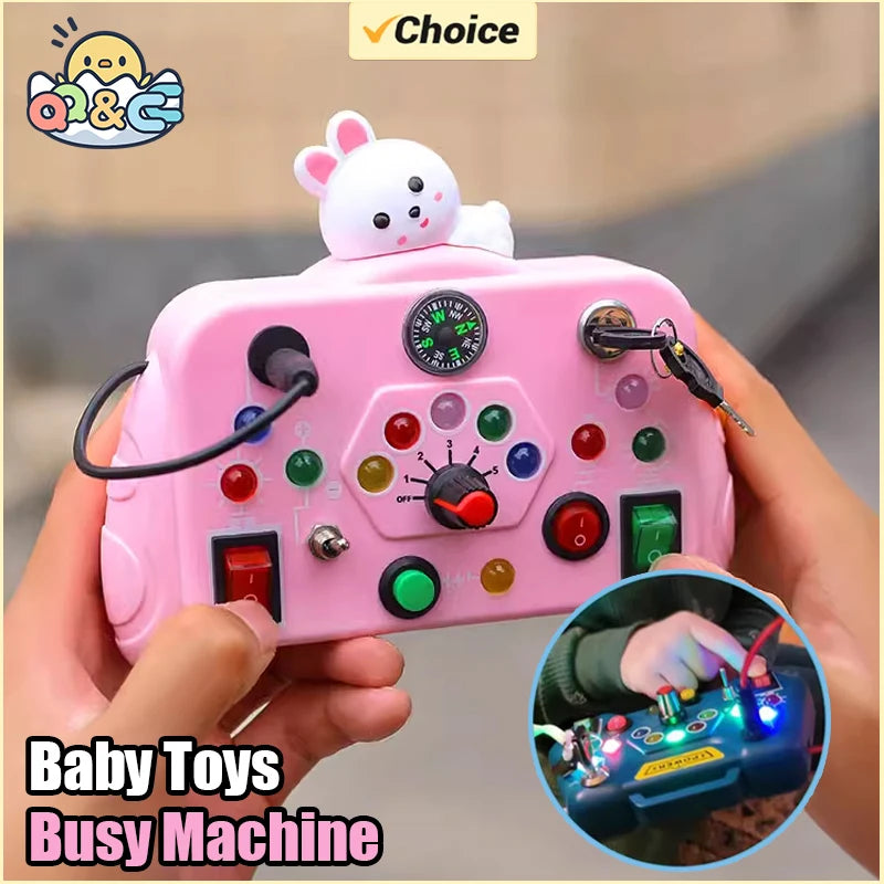 Children's Puzzle Busy Board Early Education Toys Buttons Switches