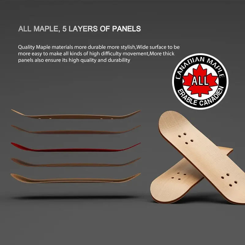 Puzzle Toy Finger Skateboard Maple Wood Fingerboard Hobbies Novelty
