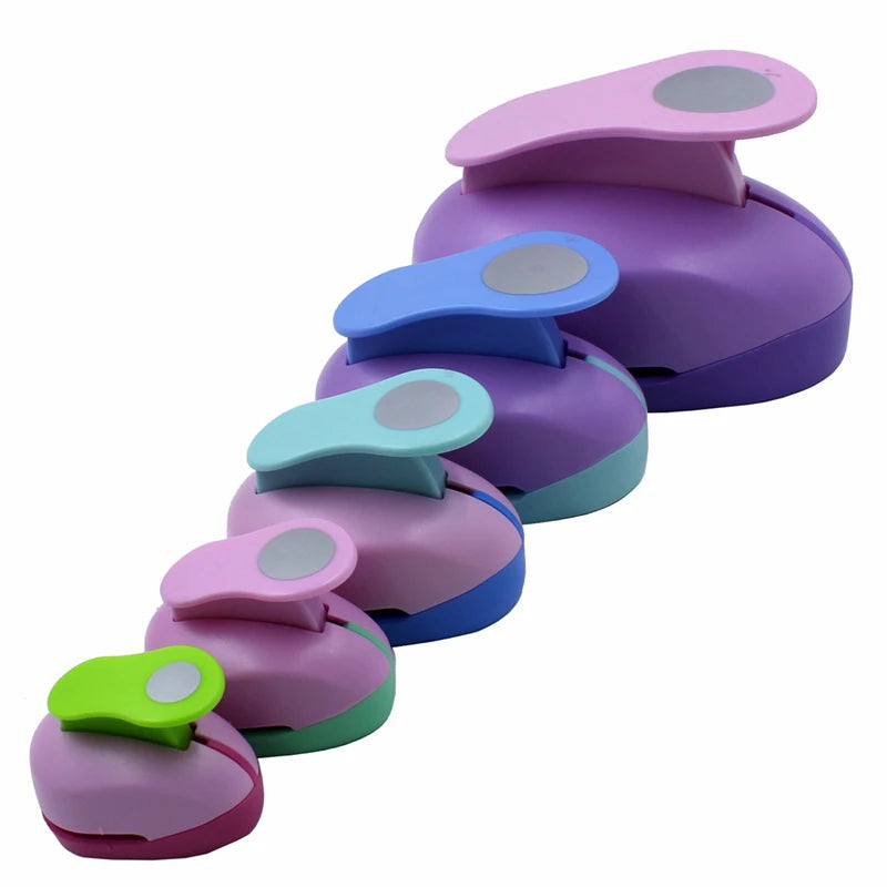 Assorted Circle Punch Set (8/16/25/38/50/75mm) - Vibrant Paper Craft