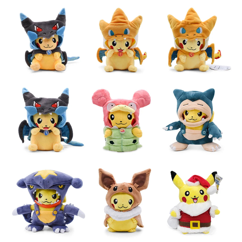 Cos Eevee Pikachu Cosplay Plush Toys Pikachu Peluche Lucario Stuffed