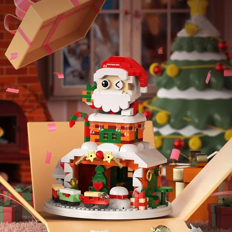 Christmas Gifts Micro Building Block Series Santa Claus Reindeer