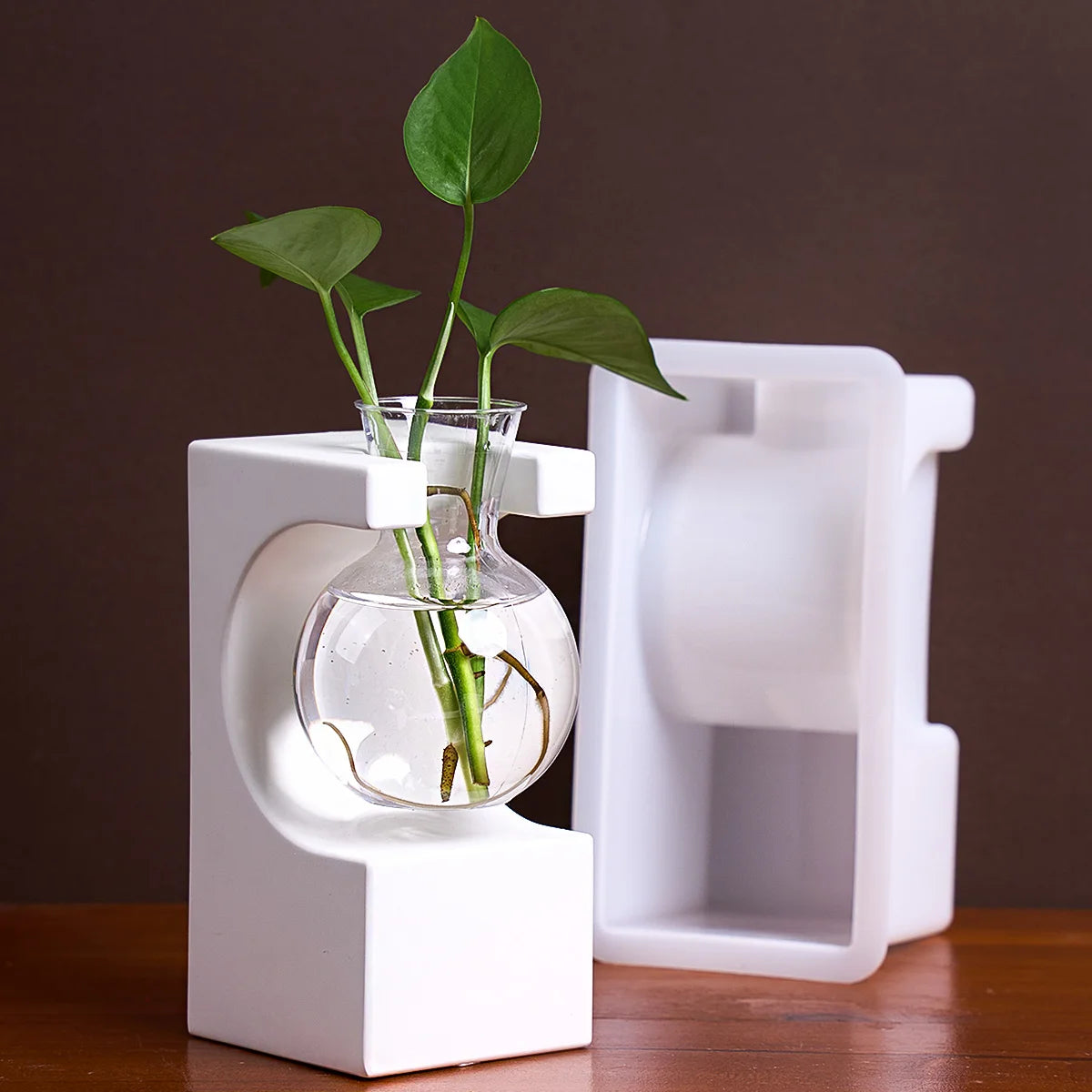 Cube Rectangular Hydroponic Vase Silicone Mold DIY Test Tube Water