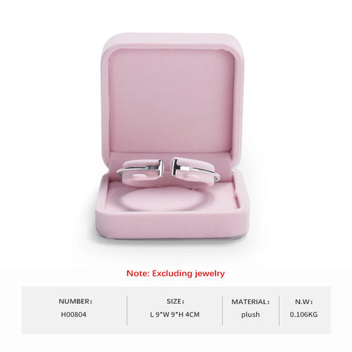 Oirlv Velvet Ring Box Pink Earring Jewelry Box Necklace Bracelet
