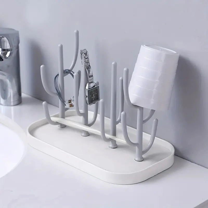 Baby Tree-shaped Milk Bottle Drain Rack, Dust-proof Milk Bottle