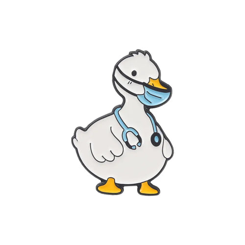 Trust Me I'm a Doctor Enamel Pin Animal Veterinarian Plague Doctor