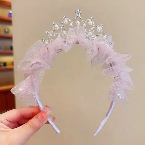 Sweet Lovely Girl Headband Hair Accessories Pink Blue Kawaii Lace