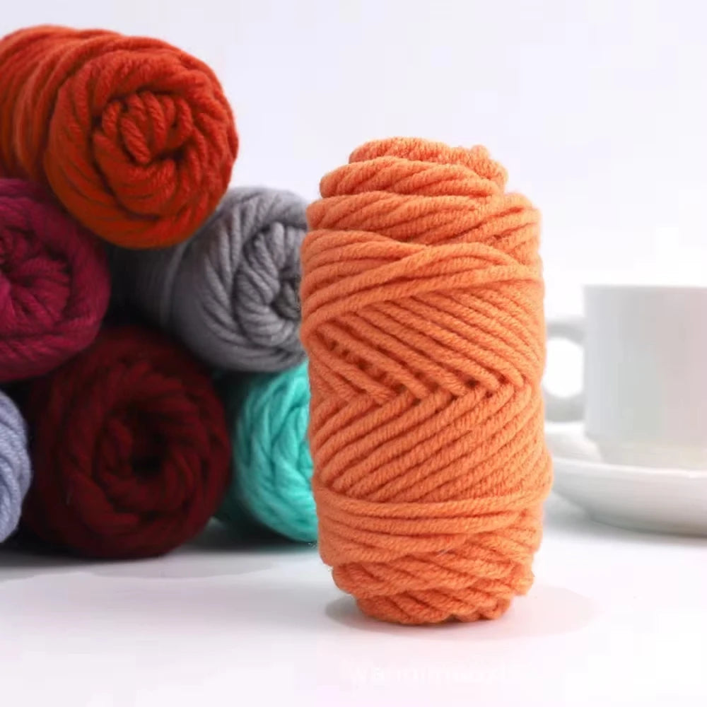 10pcs Cotton Blended Yarn Handmade Woven Yarns Rolls Starter Craft