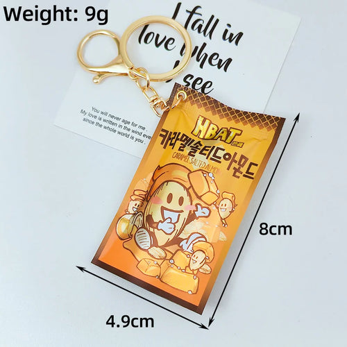 Simulation Instant Noodles Keychain On The Phone Mini Snacks Pendant