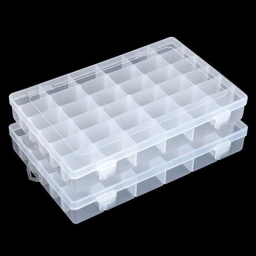36 Grids Plastic Organizer Box Storage Container Jewelry Box with
