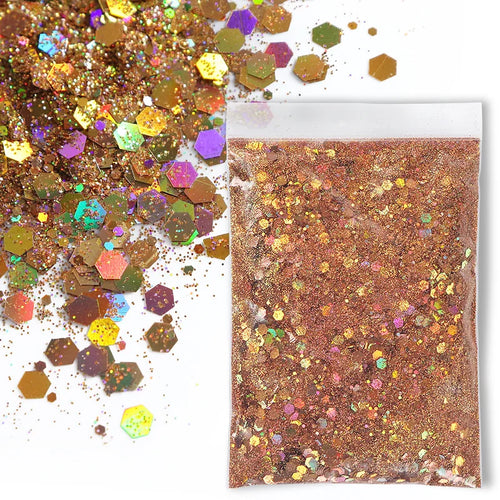 30g/Bag Holographic Chunky Glitter Craft Glitter Powder Mixed Chunky