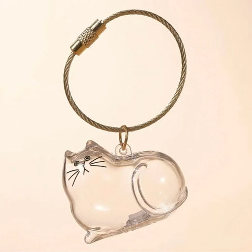 Cat/Dog Hair Storage Capsule Unique Keychain Hanging Pet Memorial
