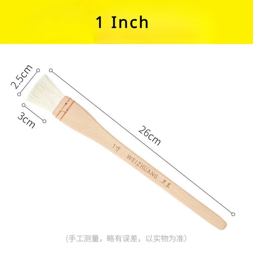 1Pc Flat Paddle Paint Brush with Long Handle 1-4 Inch Large Scale