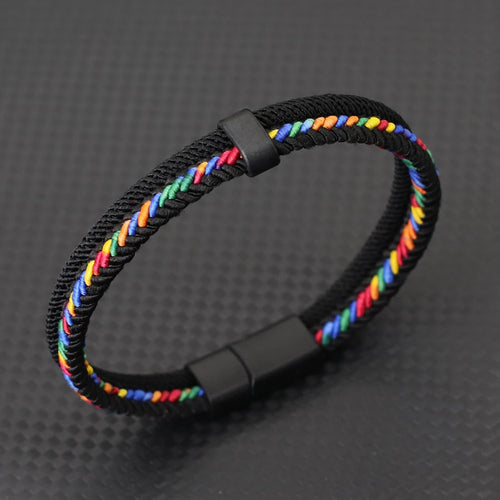 Unique Thread Bracelet Unisex Detachable Magnet Buckle Bangle Outdoor