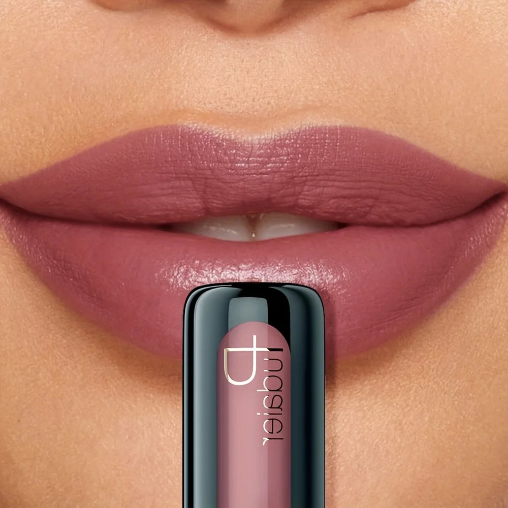 1pc Matte Velvet Lip Gloss, Highly Saturated Liquid Lip Mud, Non-Stick