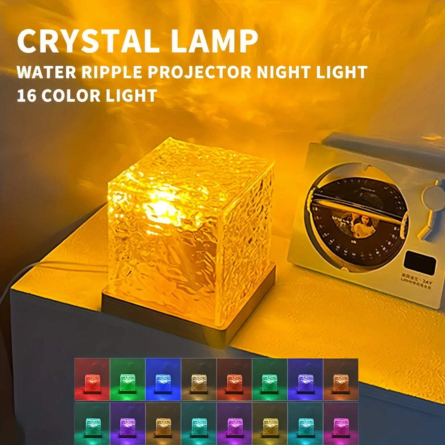 16Colors Ocean Wave Aurora Projector Light Touch LED Night Light