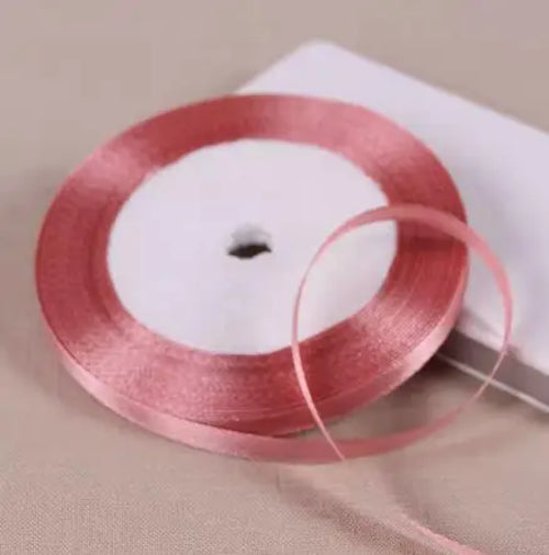 25Yards 6mm Silk Satin Ribbons for Crafts Bow Handmade accessories for