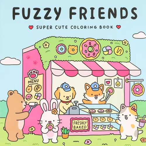 Halloween Coloring Book COZY FRIENDS Coloring Book For Adults And