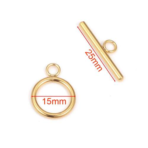 5 Sets Stainless Steel OT Clasp Toggle Clasps for DIY Jewelry Making