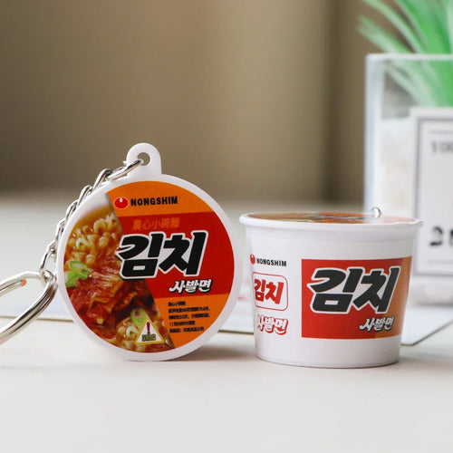 Simulation Instant Noodles Keychain On The Phone Mini Snacks Pendant