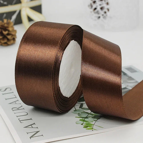 25yards/Roll 40mm Satin Ribbons Crafts Bow DIY Gift Wrap Wine Red