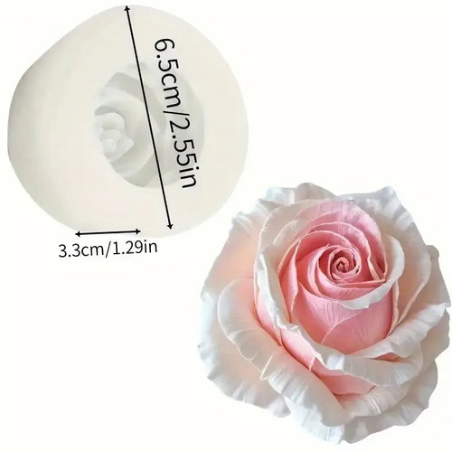 3DElegant Floral Silicone Mold，Layered Peony Flower Design - Irregular