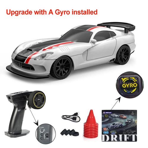 Upgraded Gyro 1/43 RC Drifting Car Racing RTR 4WD High Speed Radio