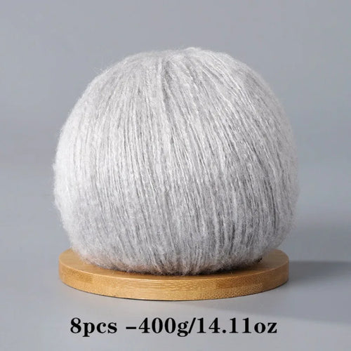 8pcs 400g Mohair Yarn For Crocheting And Knitting DIY Pet Toys  DIY