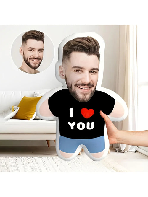 Newly designed personalized photo pillow with face and body design,