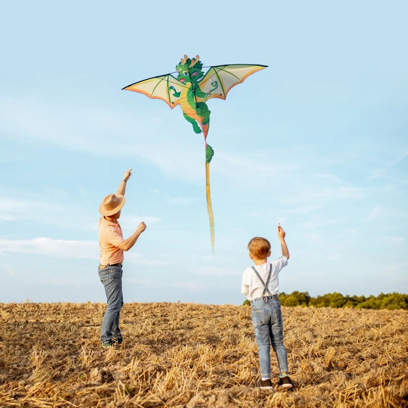 Yongjian Green Chinese Dragon Kite Upgraded Hot Cut Craft Cartoon Kite