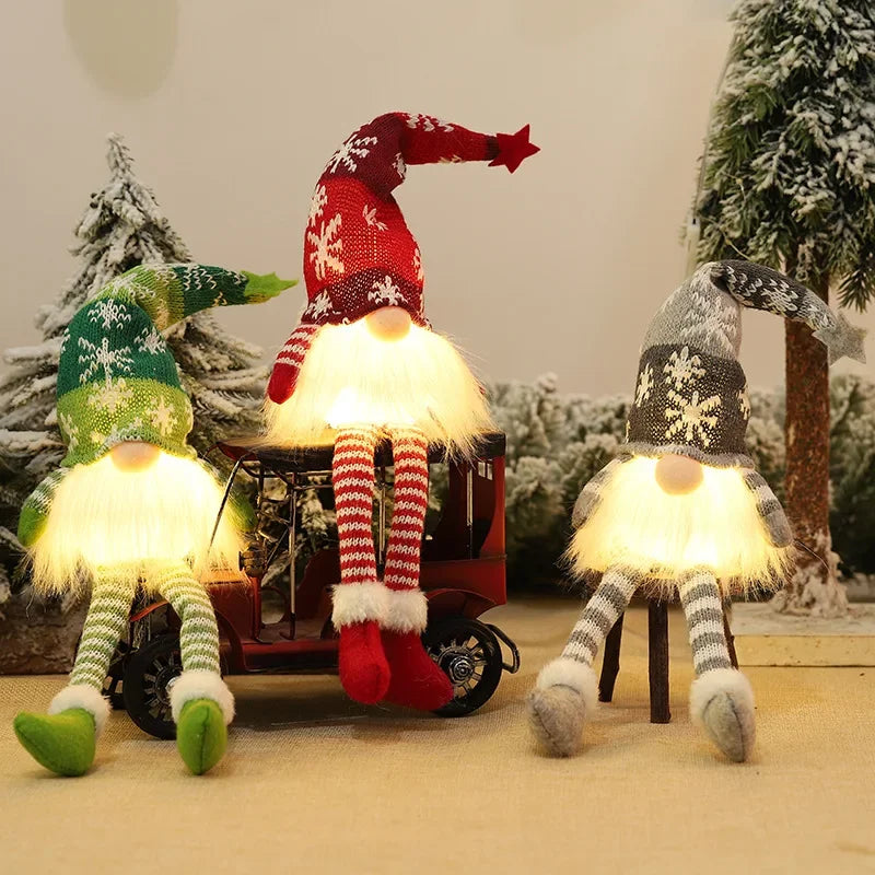 Christmas Gnome Faceless Doll Night Light Merry Christmas Decorations