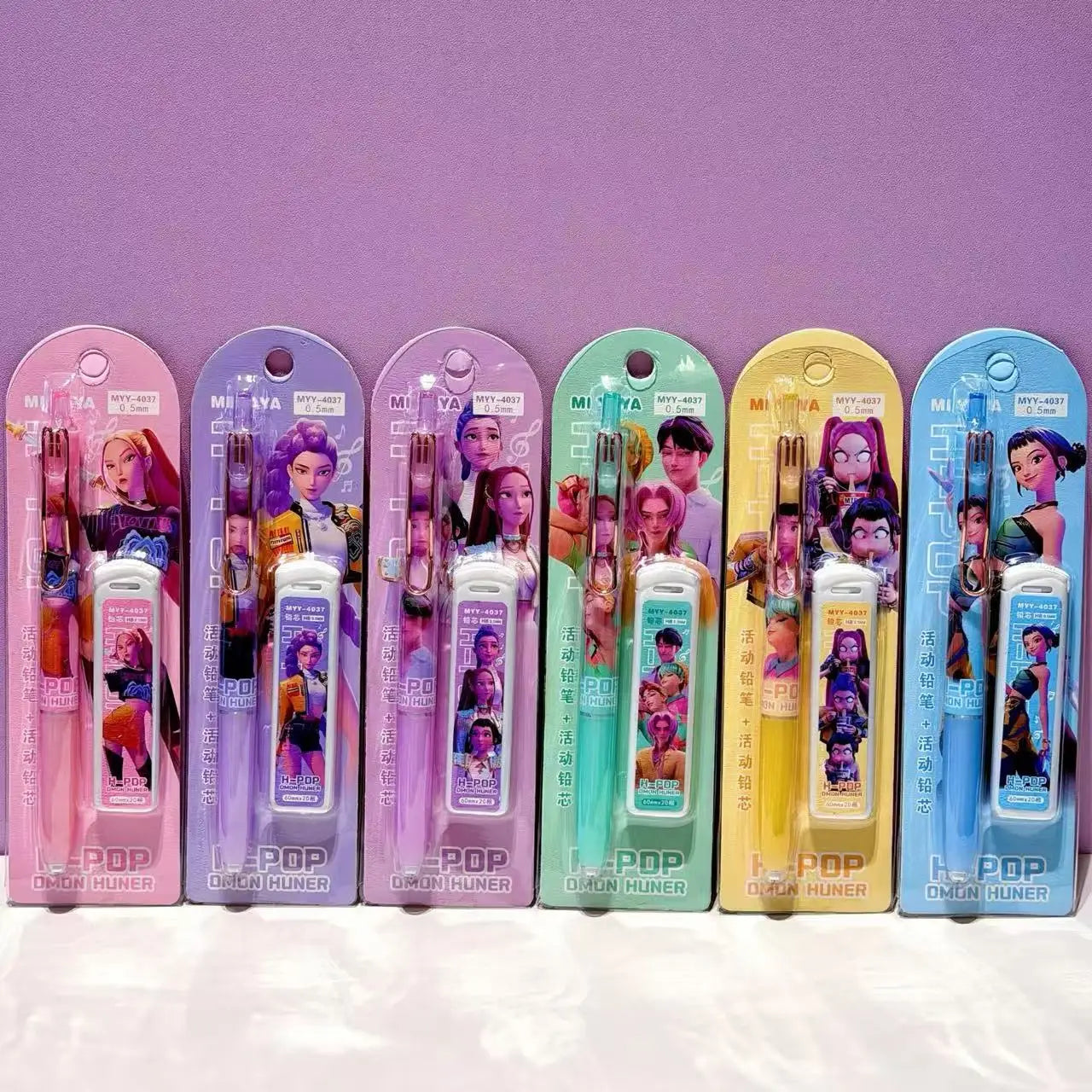 KPOP Demon Hunter Automatic Pencil Set - Random 1/2/4pcs School