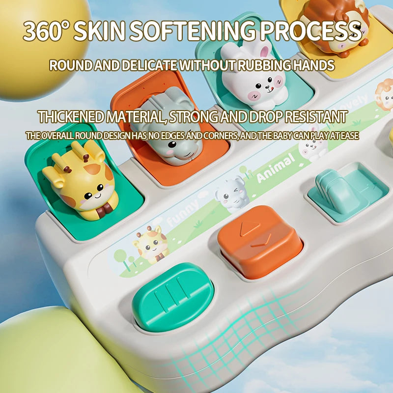 Montessori Pop up Animal Toys and Learning Boxes - Enhance Logic and