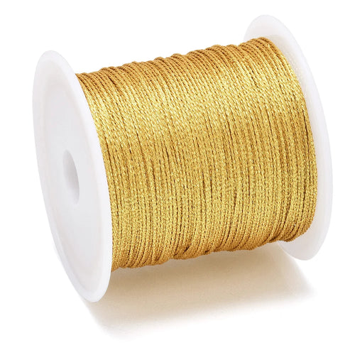 25-328Feet Metallic Cord, 0.2/0.4/0.6/0.8/1.0mm Metallic Thread