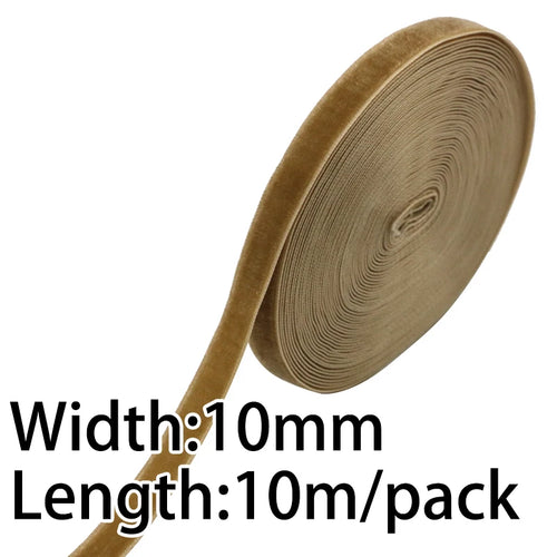 (10 Meters/roll) 10mm Velvet Ribbon Christmas Lace Ribbons Wholesale