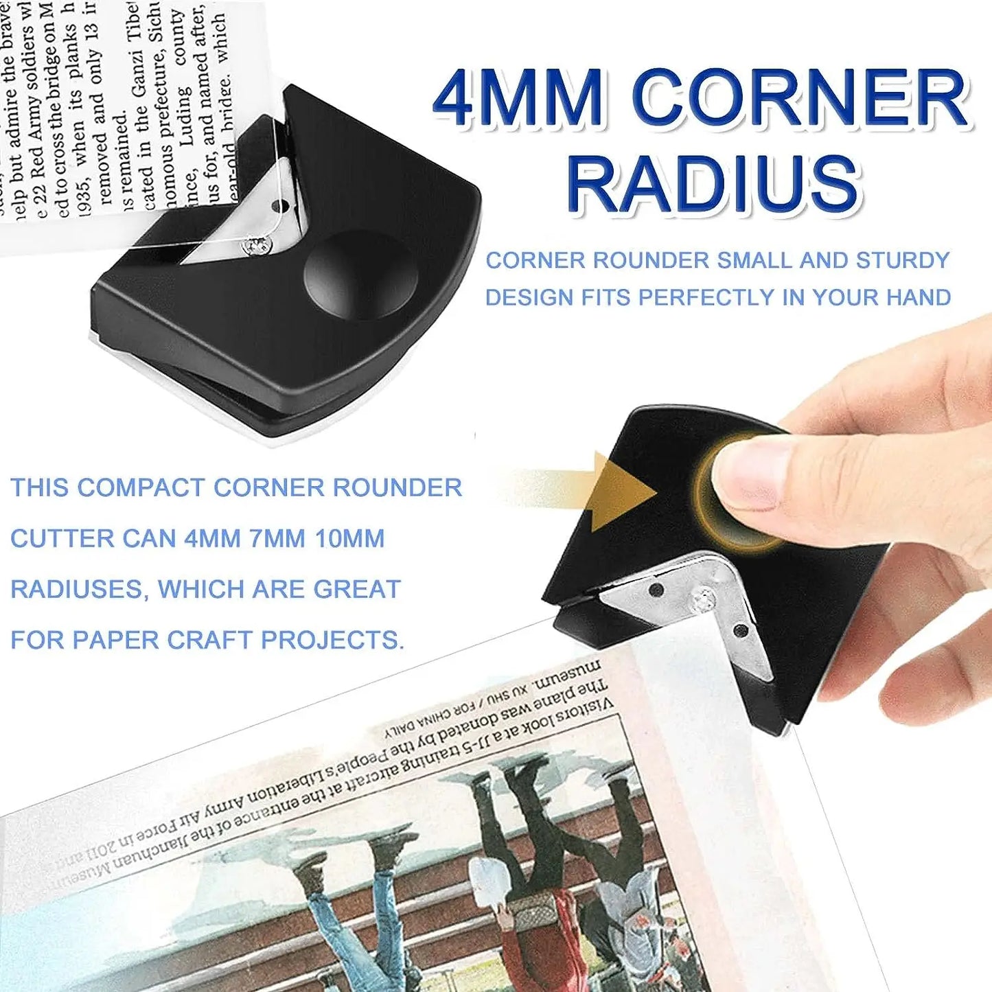 Corner Rounder R4 Corner Punch Portable Paper Trimmer Cutter For Cards