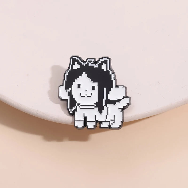 Cartoon Game Enamel Pins Red Heart Mercy Undertale Game Action Fight