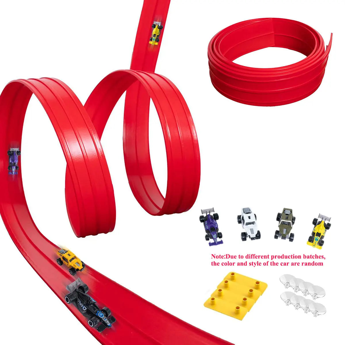 Flexible Race Track Children Toys DIY Double-track Racing Car Ramp