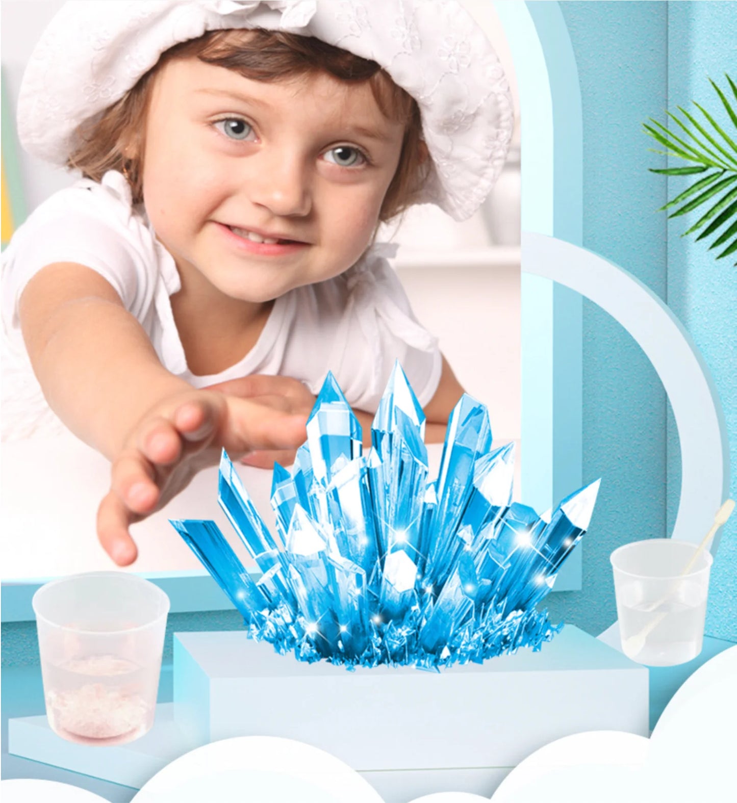 Crystal Growing Model, Science Kit, A Variety of Colors of Crystal