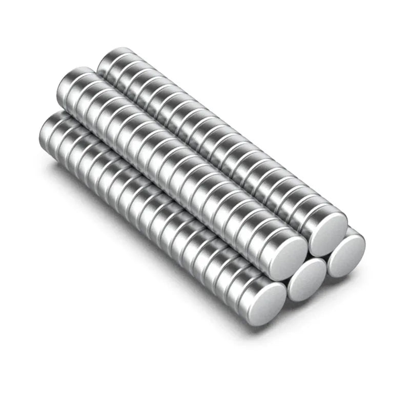 100 Piece 6x2mm Strong Round Magnets for Fridge, DIY, Building,