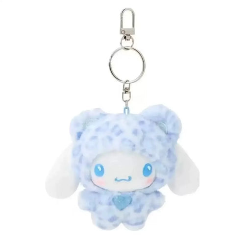 Sanrios Leopard Print Bear Series Hello Kitty Keychain Pendant Cartoon