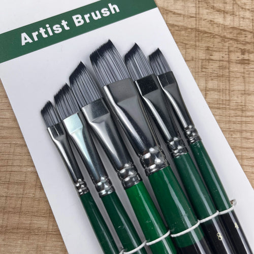Yutiars Professional Artist Paint Brush Set - 6 PCS, Nylon Bristles