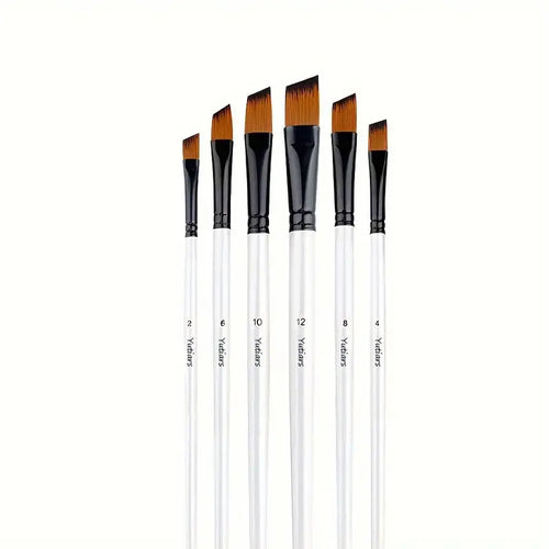 Yutiars Professional Artist Paint Brush Set - 6/24 PCS, Nylon Bristles