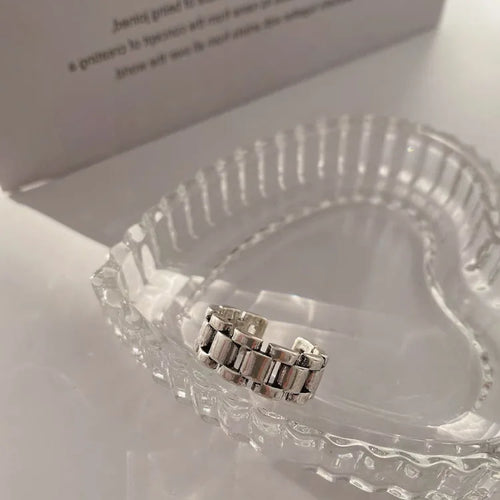 925 Sterling Silver Finger Rings New Fashion Creative Cross Hollow